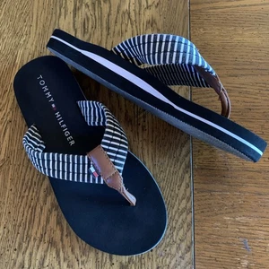 Tommy Hilfiger Sandalen Flip Flops Gr. 7,5 Preppy Maritim Beachy Coastal - Bild 1 von 7
