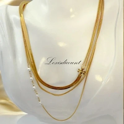 Collar en capas de perlas Tory Burch Kira. Venta al por menor $198 Foto 1 de 4