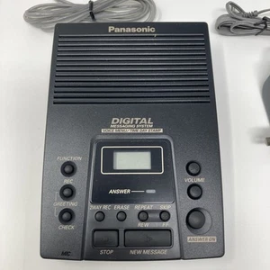 PANASONIC KX-TM100B DIGITAL ANSWERING MACHINE SYSTEM BLACK TESTED - Zdjęcie 1 z 3