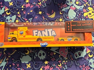 M2 Machines - 1970 Ford C-950 Hauler & 1970 Ford Mustang - Orange Fanta Chase - Image 1 of 4
