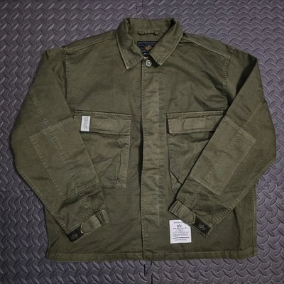Alpha Industries Jungle Fatiga Camisa Chaqueta Verde Para Hombre Talla Pequeña Suelta  Foto 1 de 4