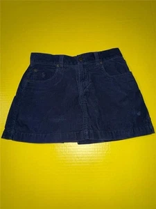 Ralph Lauren Polo Navy Corduroy Mini Skirt/Skort Size 12 - Picture 1 of 5