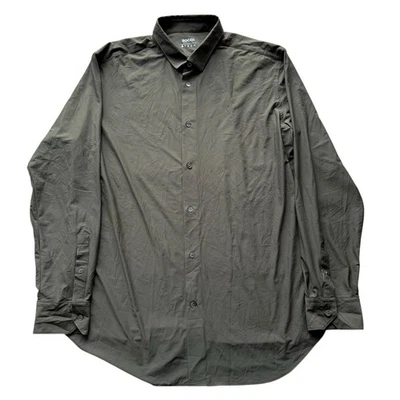 Men’s Boggi Btech Khaki Long Sleeve Shirt Size 3XL Stretch - Immagine 1 di 4