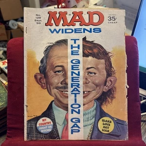 1969 Mad Magazine September Ausgabe #129 erweitert den Generationenunterschied - Bild 1 von 2