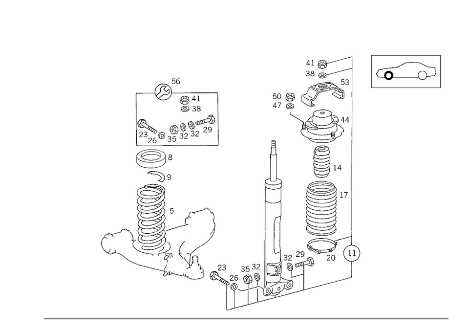 Parada de extremo original Mercedes-Benz 129-323-05-32 Foto 1 de 1