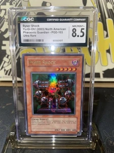 2003 Yugioh Pharaonic Guardian Byser Shock UR - CGC 8.5 - Picture 1 of 4