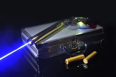 High Power Blue Laser Pointer Most Powerful Focus Lazer Burning Laser Pointer US - Image 1 of 4