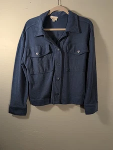 Cropped Jacke Damen Medium Hippie Rose Blau - Bild 1 von 8