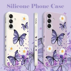 Flower Butterfly Case For Samsung Galaxy S25 A56 A26 A16 A55 A06 A05S Soft Cover - Picture 1 of 18