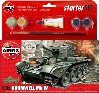 NEW Airfix 1/76 CROMWELL MK. IV Medium Tank Starter Kit Set - Image 1 of 4
