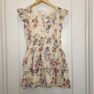Gap × LoveShackFancy Kids XL Floral Flutter Mini Dress XL Cottagecore Prairie - Picture 1 of 11