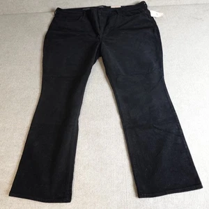 NYDJ Hose 28W schwarz Cord Lift x Tuck Marilyn Straight NEU - Bild 1 von 13