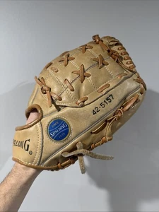 Vintage 70er Jahre Spalding Leder Baseball Handschuh "The Shovel" Modell 42-5157 Ez Flex - Bild 1 von 10