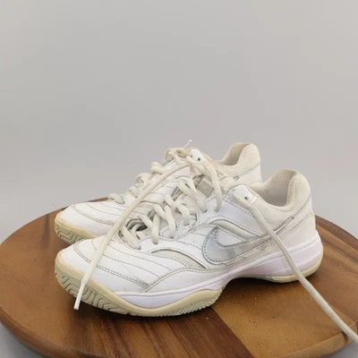 Nike Women's White Leather Size 6 Court Lite Tennis Shoes 845048-100 Good Cond - Image 1 of 4