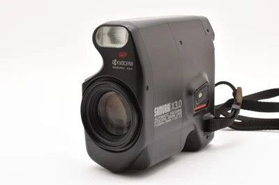 Flash funciona![Casi COMO NUEVA] Cámara de medio marco Kyocera Samurai X3.0 35 mm de JAPÓN Foto 1 de 4