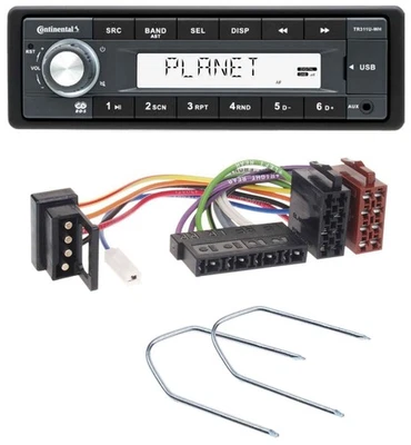 Continental USB MP3 AUX 1DIN Autoradio für Mercedes E-Klasse W124 S-Klasse W126 - Bild 1 von 4
