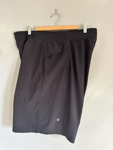 Lululemon T.H.E. Shorts Mens 2XLarge Black Linerless Gym Running - Picture 1 of 12