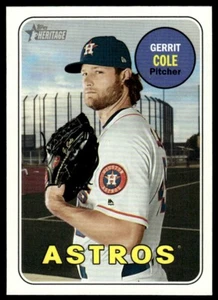 2018 Topps Heritage SP Gerrit Cole Houston Astros #715 - Picture 1 of 2