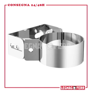 Fascetta Murale per Sostegno Canna Fumaria Muro Apros Acciaio Inox Aisi316L FM14 - Foto 1 di 3