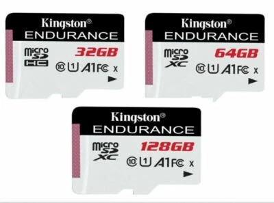 Kingston Micro SD High Endurance C10 95MB/s Flash Memory Card 64GB 128GB 256GB - Изображение 1 из 3