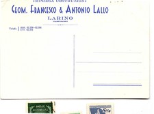 CARTOLINA GEOM. FRANCESCO E ANTONIO LALLO Larino, non viaggiata