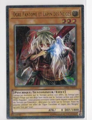 Yugioh FRENCH Ghost Ogre & Snow Rabbit OP05-EN001 FR001 Ultimate Rare LP #1 - Image 1 of 2