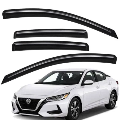 For 2020-2025 Nissan Sentra Dark Smoke Sun Rain Guard Window Visor Vent Shade  Foto 1 de 4
