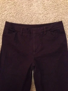 Casual Corner Womens Stretch Dark Brown Professional Pants sz 10 EUC - Picture 1 of 6