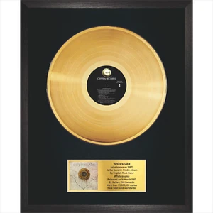 Whitesnake – Whitesnake / LP Gold 12" / Souvenir in black fram /Rock Memorabilia - Picture 1 of 6