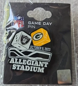Green Bay Packers Las Vegas Raiders GAME DAY PIN 10/9/23 ALLEGIANT STADIUM 2023 - Picture 1 of 2