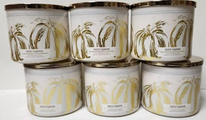 QTY 6x Minor Damage Bath Body Works WHITE PUMPKIN Candle White Barn 3-Wick Large - Picture 1 of 12
