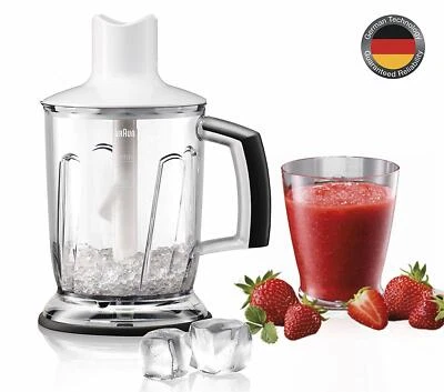 BRAUN MQ40 MULTIQUICK BLENDER COMP WHITE AX22110004 1250ML - image 1 of 4