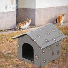 Outdoor Cat House for Winter Small Dog Kennel Waterproof Cat Dog Tent Cabin