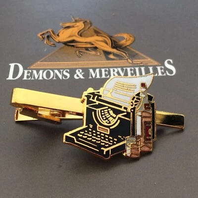 Caballero Metal Simple Corbata Clip Barra Cierre Práctica Francia Whisky Máquina de Escribir Foto 1 de 2