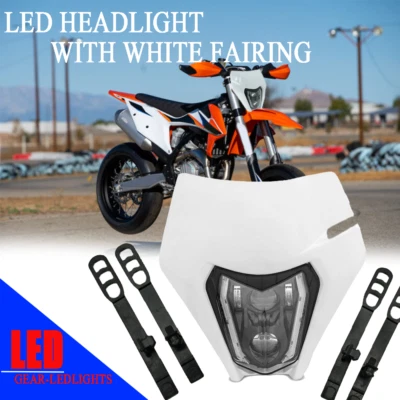 Kit de faróis LED KTM KTM EXC SMR 250 300 450 500 Enduro Supermoto - Imagem 1 de 4