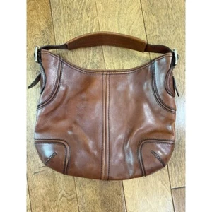 Antonio Melani brown leather handbag - Picture 1 of 3
