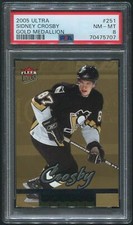 2005/06 Ultra Hockey #251 Sidney Crosby Gold Medallion Rookie PSA 8 (NM-MT)