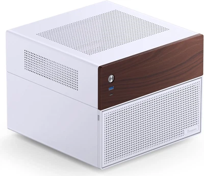 N4 White NAS Pc Case, Walnut Wood, 8-Drive Bay/6 * 3.5 "HDD (4 Hot-Swap,2 Non Ho - Image 1 of 4