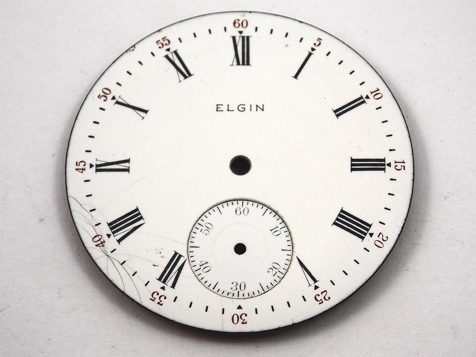 Reloj Montgomery 42,41 mm esfera para relojes de bolsillo vintage blanco Elgin nuevo antiguo Stk Foto 1 de 1