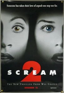 PÓSTER DE PELÍCULA SCREAM 2 ROLL ORIGINAL DE UNA HOJA NEVE CAMPBELL WES CRAVEN (1997) - Imagen 1 de 1