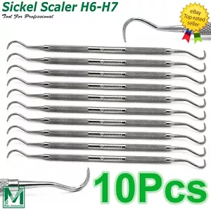 Sichel Scaler H6/H7 Dental Parodontal Hygiene Pick Doppelendige Instrumente CE - Bild 1 von 11