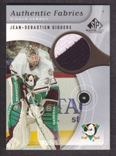 2005-06 SP Game Used Authentic Fabrics #AF-JG Jean-Sebastien Giguere Jersey