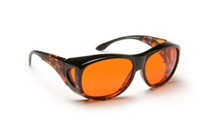 Eschenbach Filter Solar Shield Oval Orange Low Vision UV Protection Size: Large - Picture 1 of 2