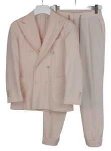 SUITSUPPLY La Spalla / Brescia Suit Men's UK 32 / uk 26 Corduroy Light Pink - Picture 1 of 17