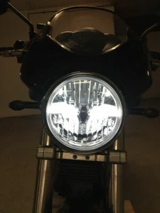 Clear Glass LED Headlight Black Ducati Monster 700 750 800 900 Black Headlight - Picture 1 of 6