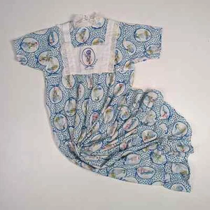 Vtg Holly Hobbie 70s Blue Nightgown Girls Sz 14 Kitschy Nostalgic Pajamas - Picture 1 of 5