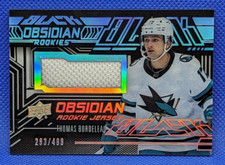 22-23 SPX Black Obsidian Rookie Jersey # ORJ-TB Thomas Bordeleau 283/499