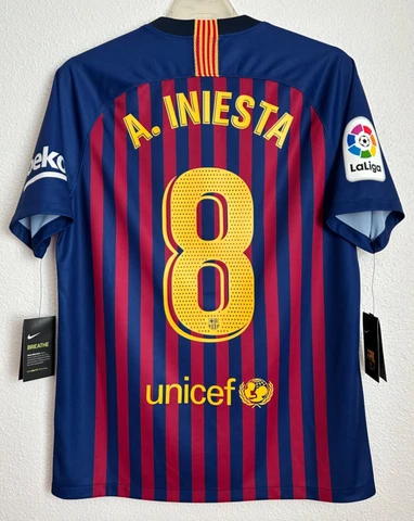 2018/19 Nike FC Barcelona Andres Iniesta Last Match Jersey M shirt spain game Cover