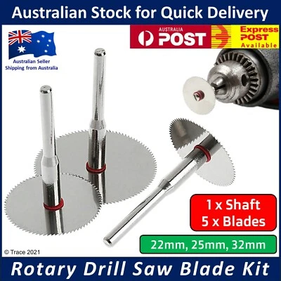 Mini Circular Saw Blade Set for Rotary Drill - Universal Cutting Tools Discs  - image 1 of 4