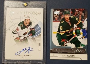 2017-18 Luke Kunin Future Watch Auto + Young Guns RC
